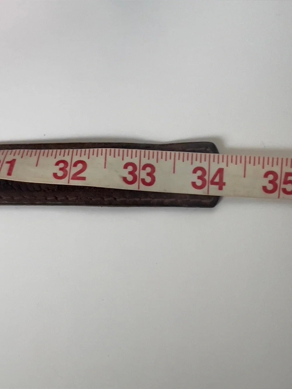 Vintage Leather Western Belt- silver-tone buckle